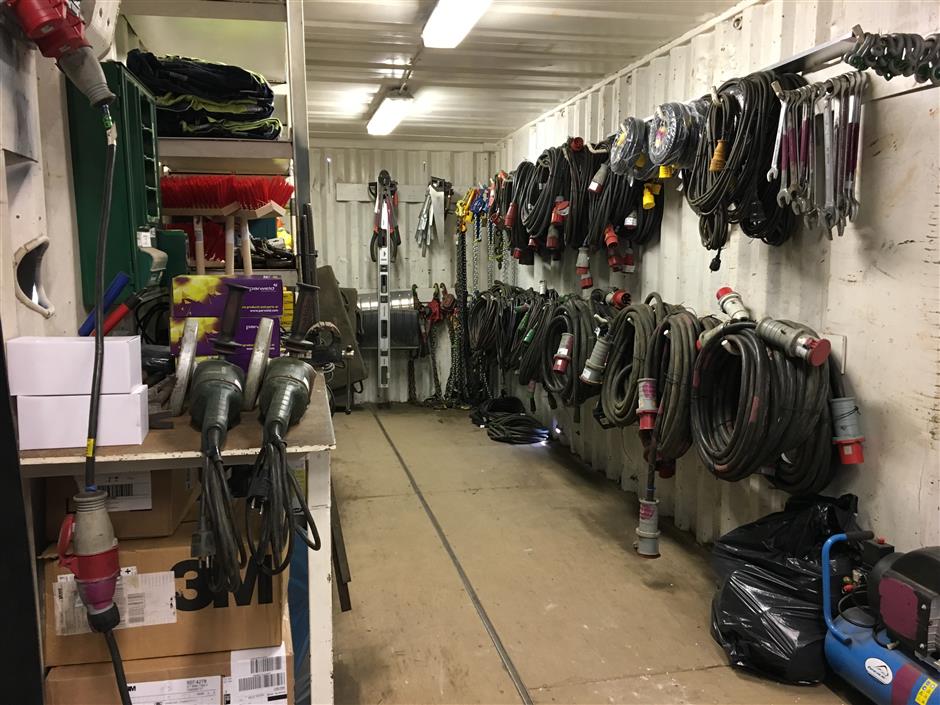 Packning av container